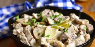 Мясо картофелем