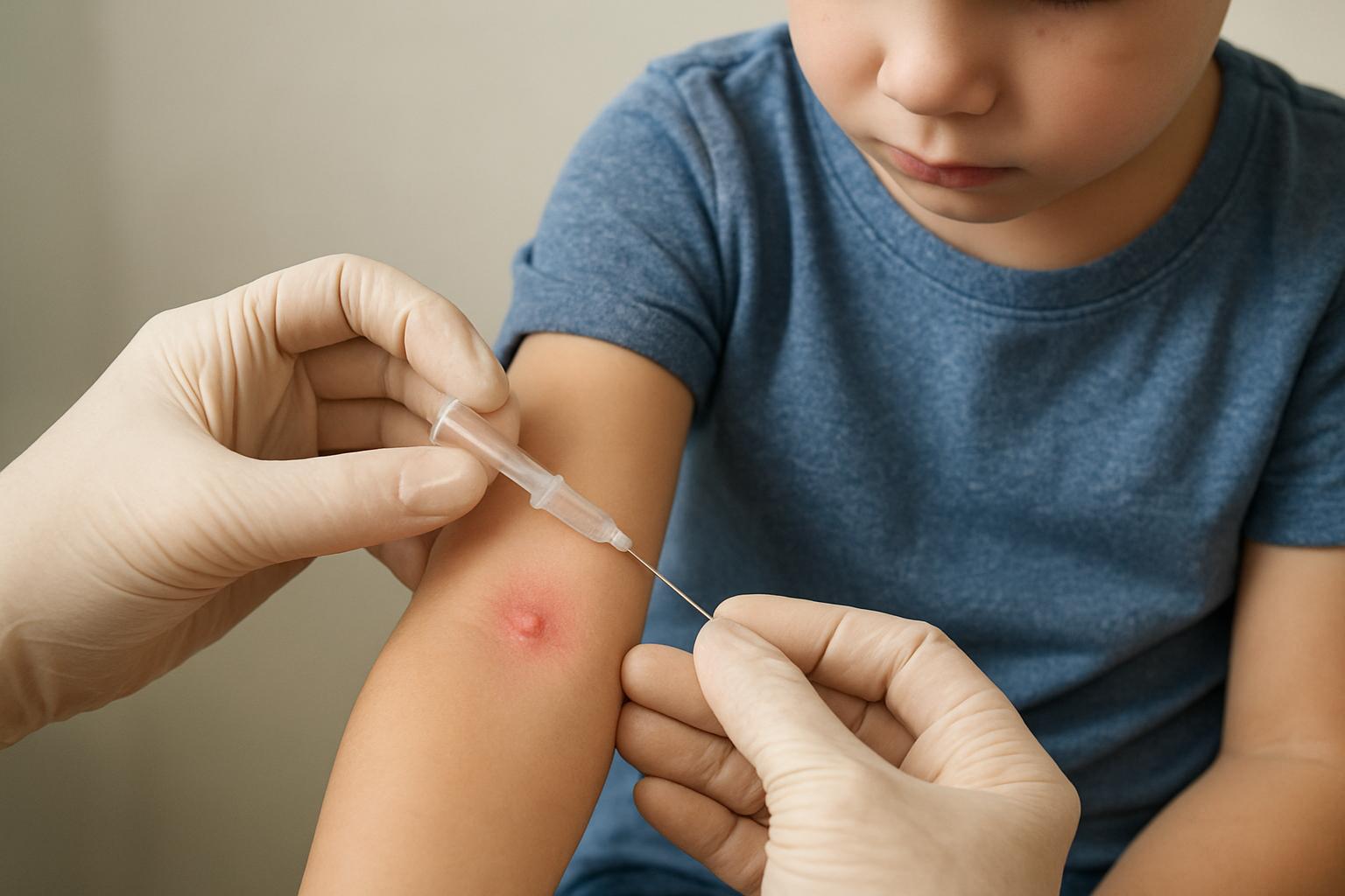 «Пуговка» на руке: как делают и оценивают туберкулиновую пробу у детей «Пуговка» на руке: как делают и оценивают туберкулиновую пробу у детейфото