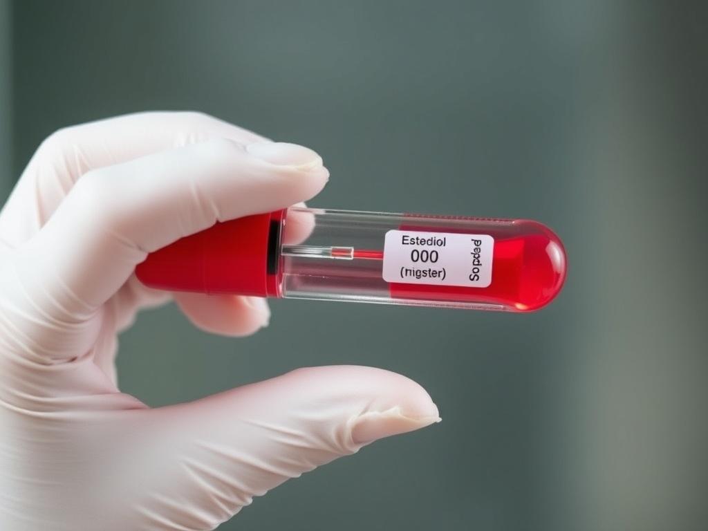 Analysis of estradiol levels in the blood Analysis of estradiol levels in the bloodфото