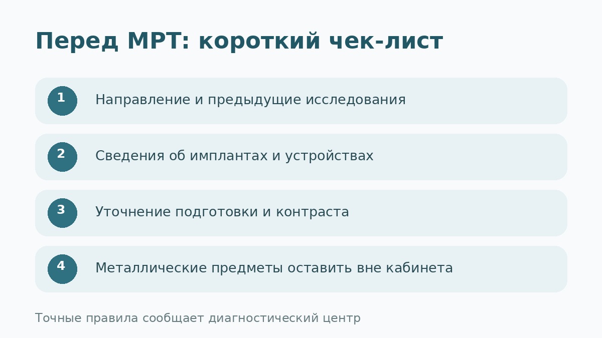 Подготовка к МРТ предстательной железы