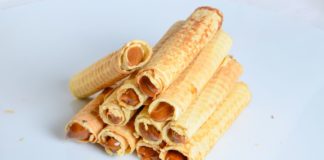 Вафли со сгущенкой