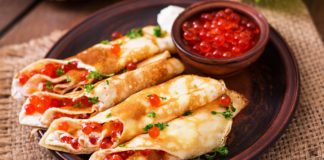 Блины с икрой