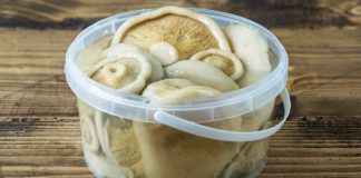 Грузди в ведре