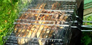 Карп на мангале