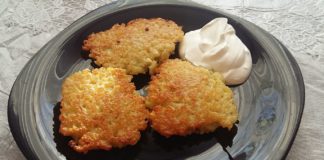 Драники из варёного картофеля