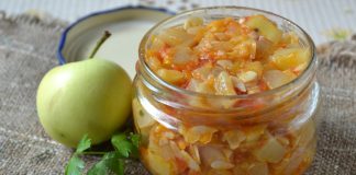 Кабачки с яблоком