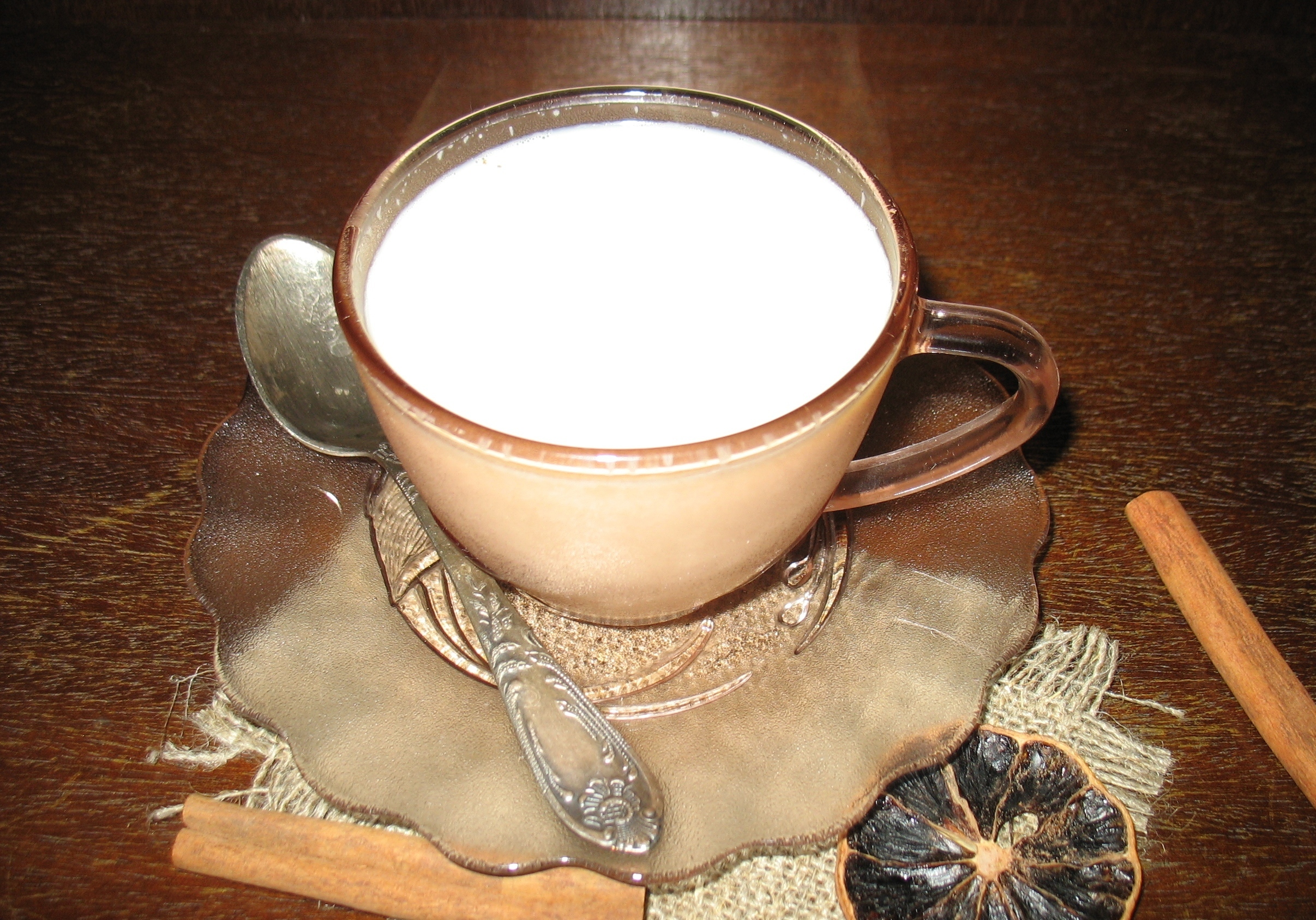 Рецепт пряного чая латте