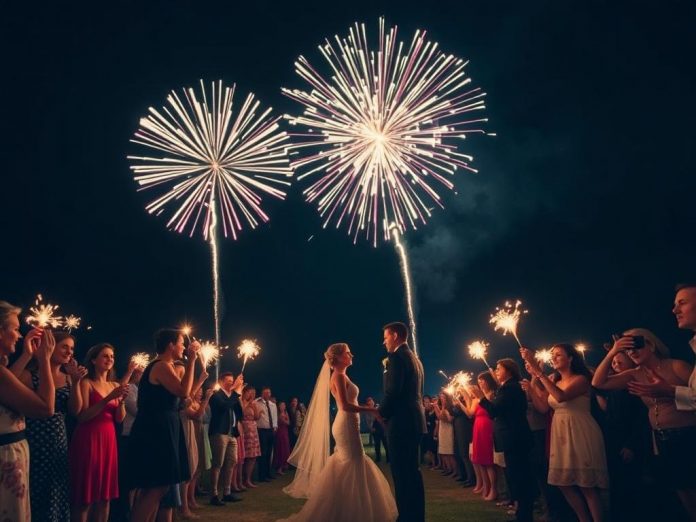 Свадебный фейерверк: как превратить ночь в вспышку счастья